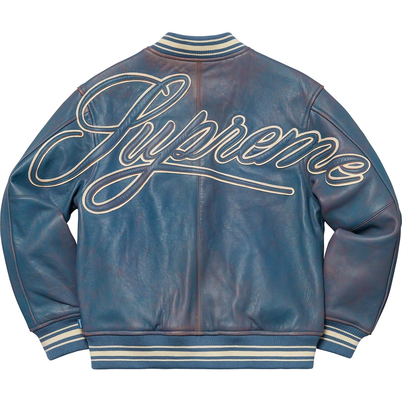 Leather Varsity Jacket view 3